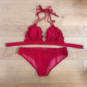 True red SHAN bikini